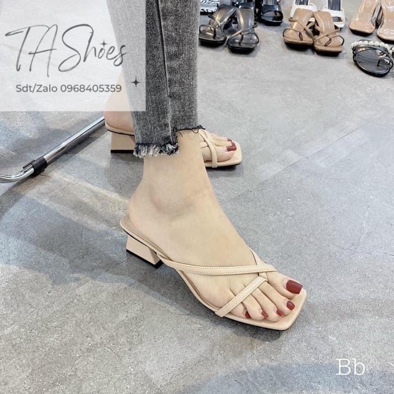 DÉP CAO GÓT 3 PHÂN, GUỐC NỮ XỎ NGÓN HÀNG LOẠI 1 QUAI DÀY DẶN ĐẾ VUÔNG 3CM