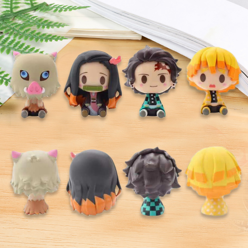 1 set 4 mô hình nhân vật phim anime độc đáo chất lượng cao