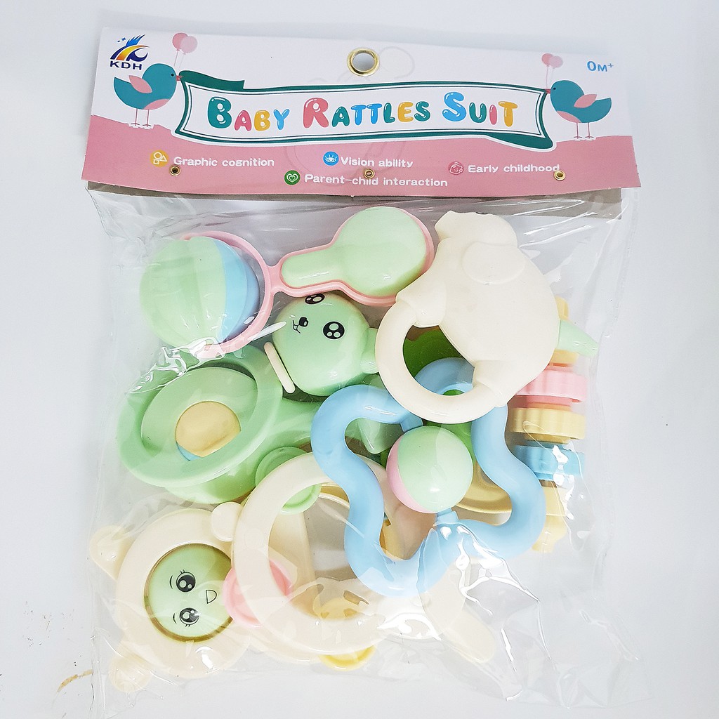 Bộ đồ chơi xúc xắc Baby Rattles Suit 8 món