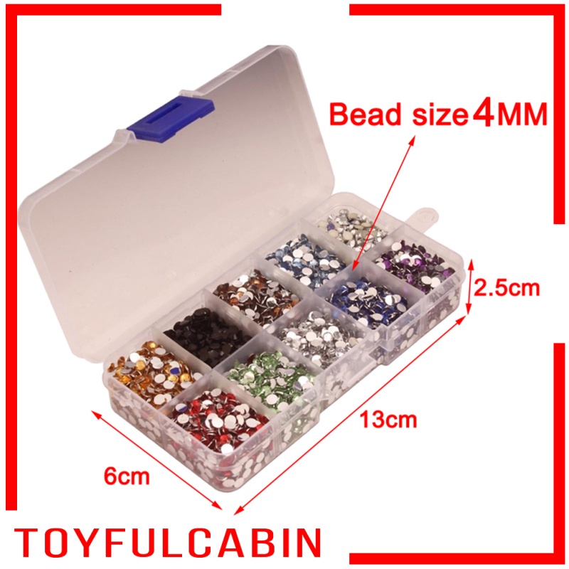 Set 9000 hạt đá giả kim cương dùng để trang trí quần áo/điện thoại