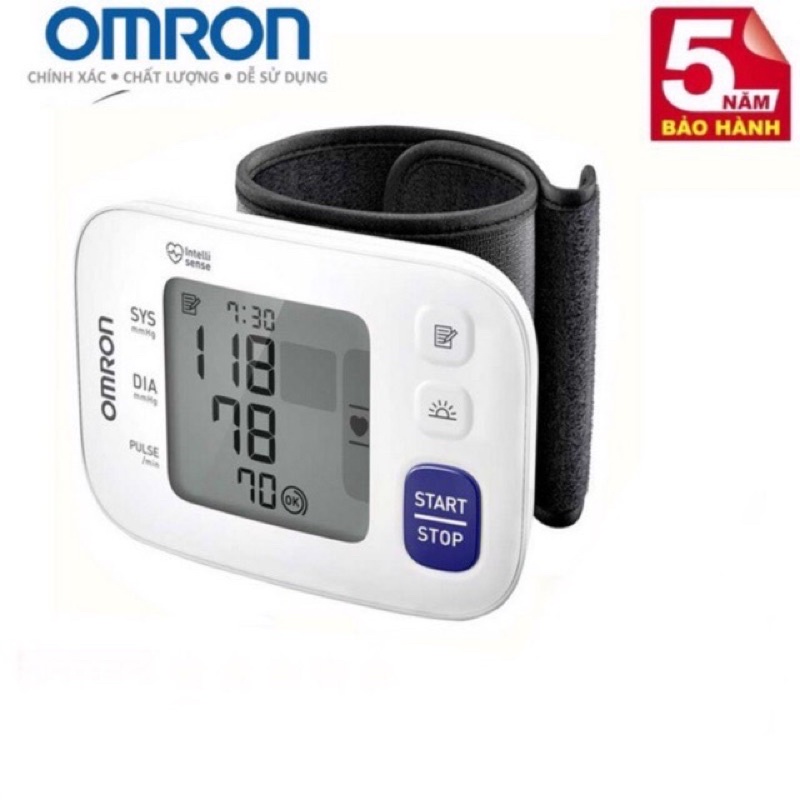 Máy đo huyết áp, máy đo huyết áp cổ tay tự động OMRON HEM-6181 bảo hành 5 năm