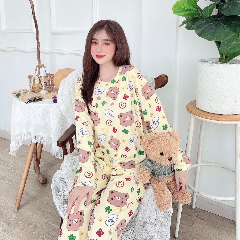 Đồ bộ mặc nhà - chất liệu thun sữa mềm- mặc nhà thời trang ( bộ thun sữa - QDTD - MS - 03 )