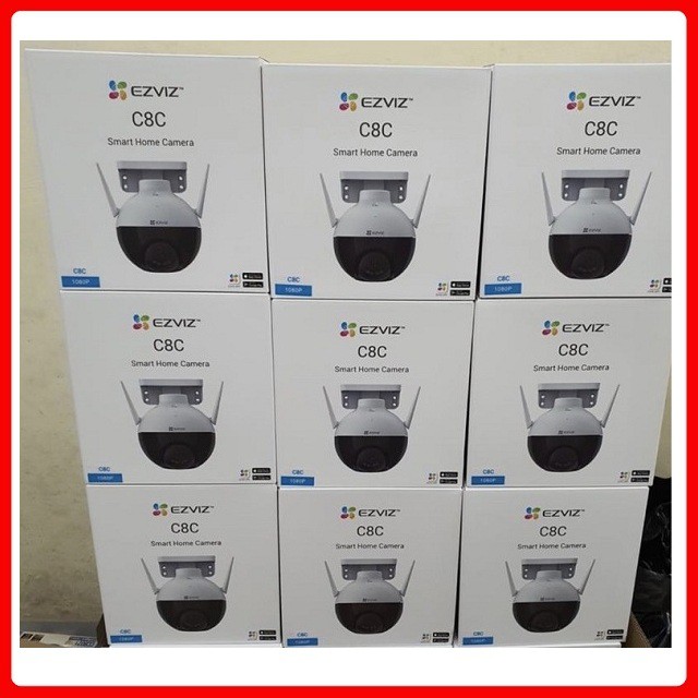 Camera Wifi Ezviz C8C 2.0M Full HD 1080P Camera ngoài trời xoay 360, Có màu ban đêm, Tích hợp AI-Hàng chính Hãng BH 24T