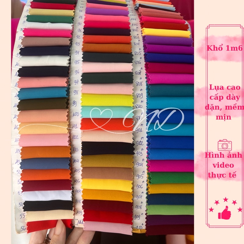 Vải Lụa Cao Cấp  mềm mượt rũ, co giãn may áo dài, quần áo