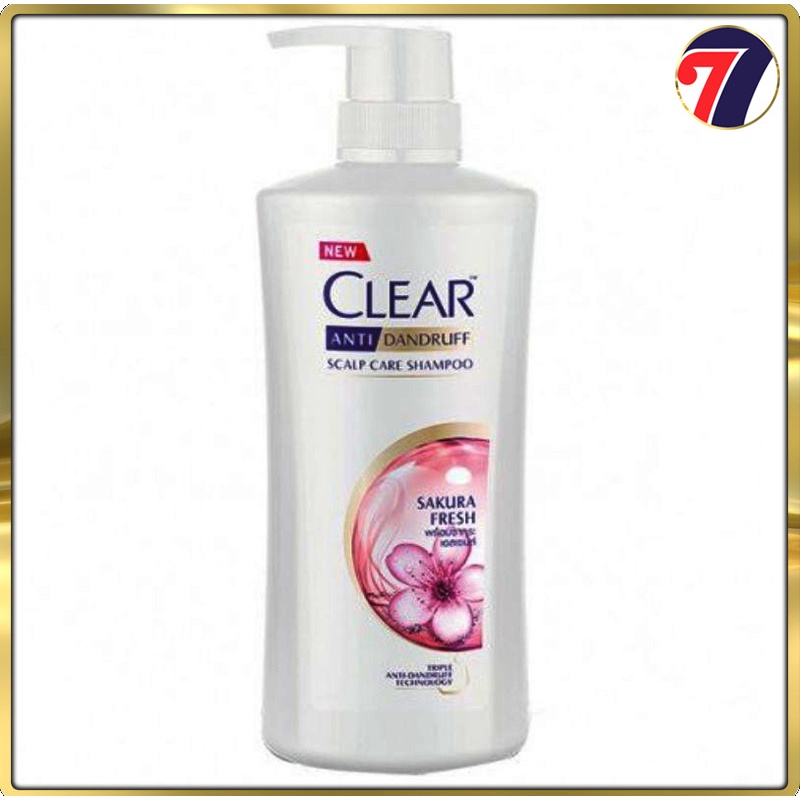 Dầu Gội Clear Men, Bạc Hà, Hoa Anh Đào - HàngThái Lan Mẫu Mới (450ml)