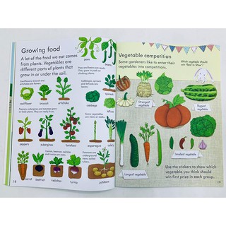 Dính dán - Usborne sticker book - How things grow