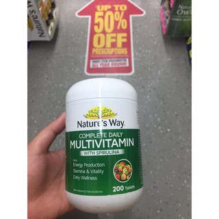 Vitamin Tảo Biển Nature's Way Úc 200 viên