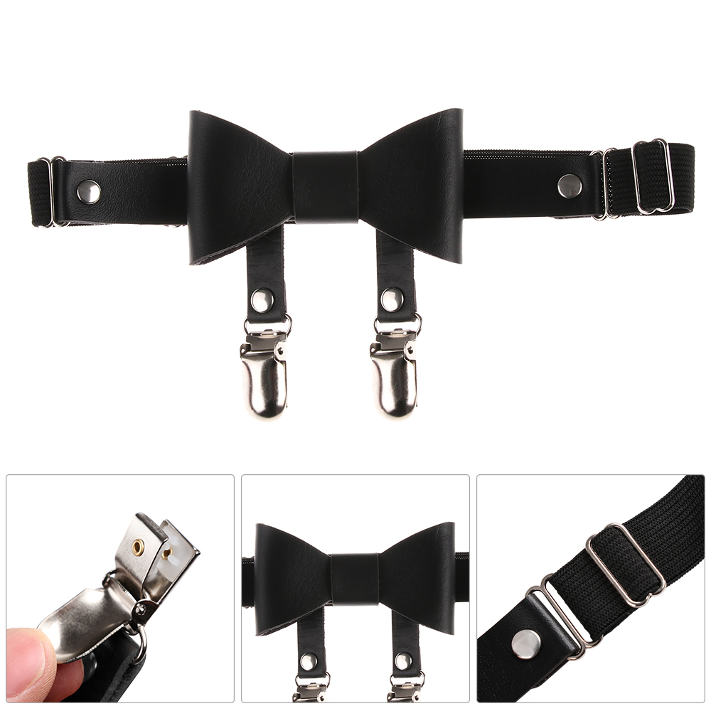 Đai Nịt Bít Tất Co Giãn Đính Nơ Phong Cách Gothic Cho Nữ