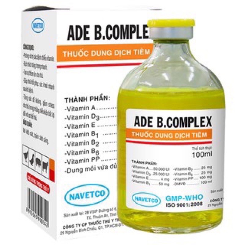 ADE B.COMPLEX dùng cho trâu bò lợn gà chó mèo