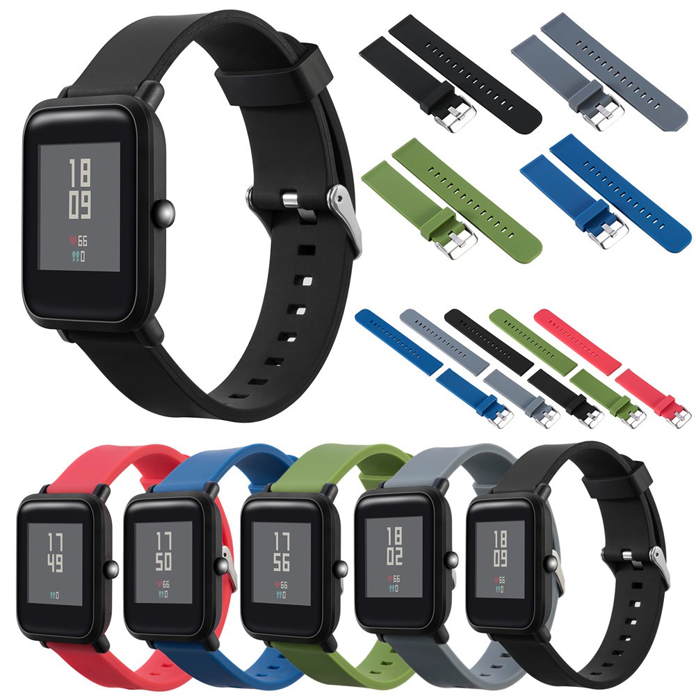 ☀sander♥Sports Silicone Watch Band Wrist Strap for Xiaomi Huami Amazfit Bip BIT PACE Lite Youth Smart Watch