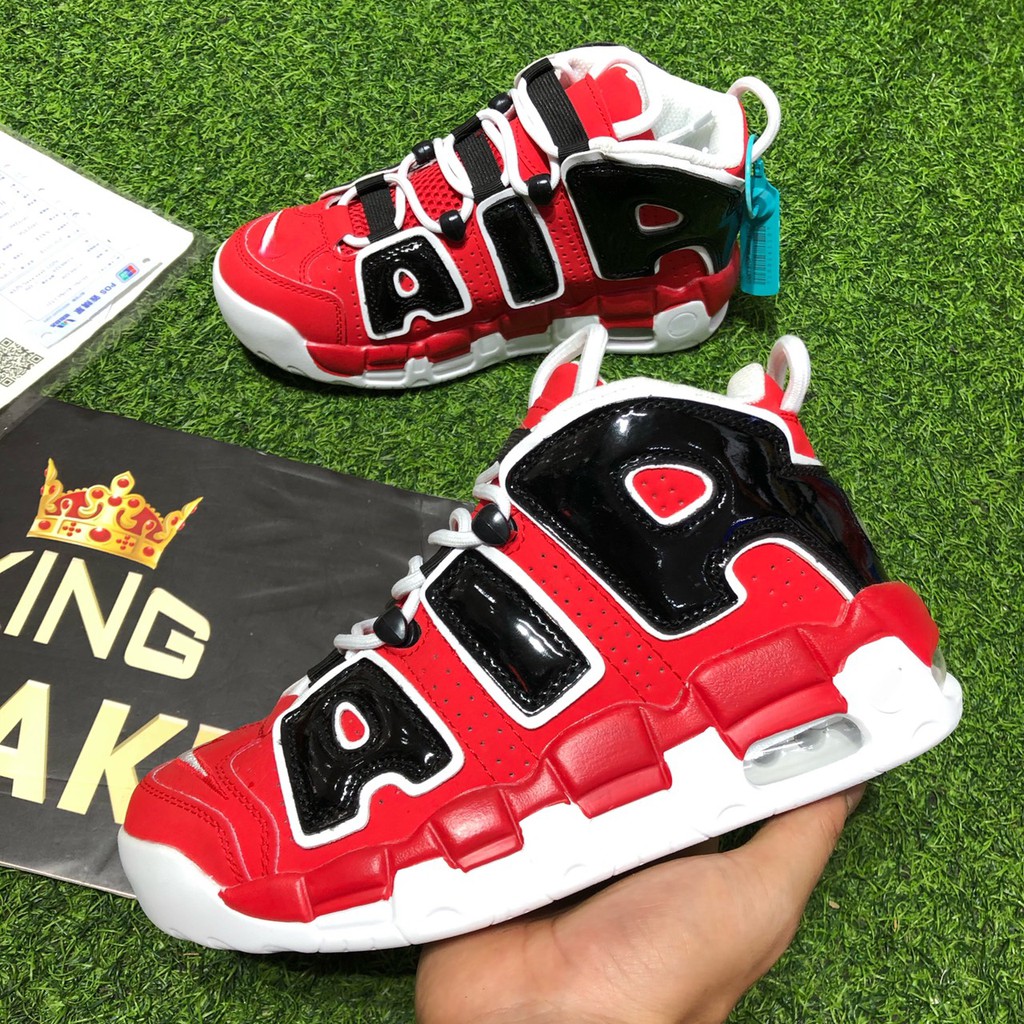 Giày Uptempo trắng đỏ nam nữ size 36-44 + full box + bill + tặng tất