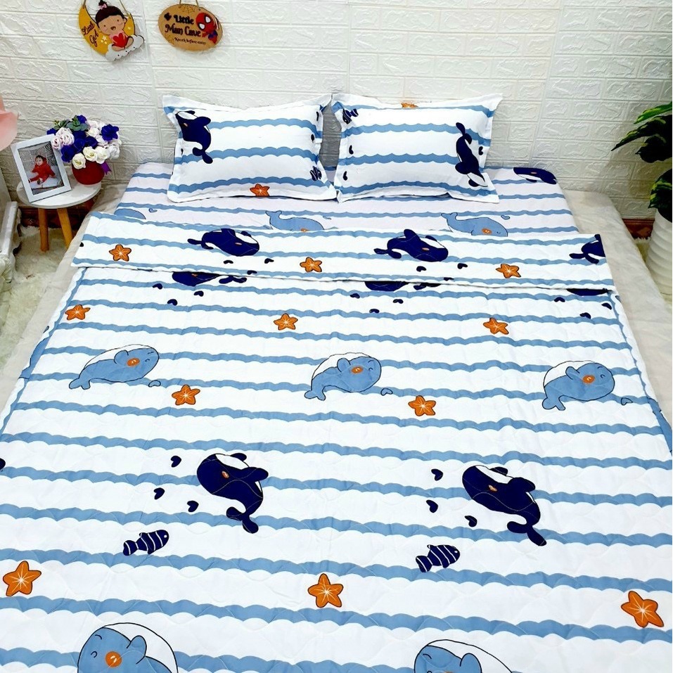 Ga gối poly Lin Bedding drap ga giường poly, ga trải giường cotton + 2 vỏ gối nằm đầy đủ kích cỡ | BigBuy360 - bigbuy360.vn