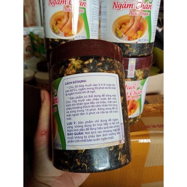 Muối ngâm chân thảo dược hộp 500g