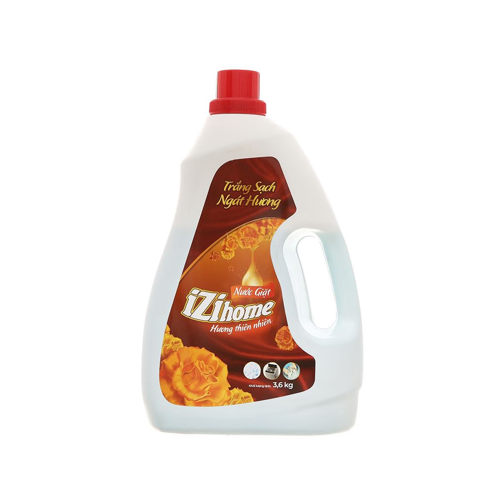 [ Giảm Sốc ] Nước giặt IZI HOME trắng sạch ngát hương hương thiên nhiên 3.6kg