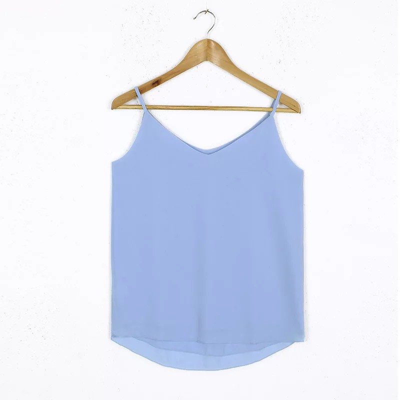 Áo hai dây cổ V sexy vải voan mát dày dặn (Order) | BigBuy360 - bigbuy360.vn