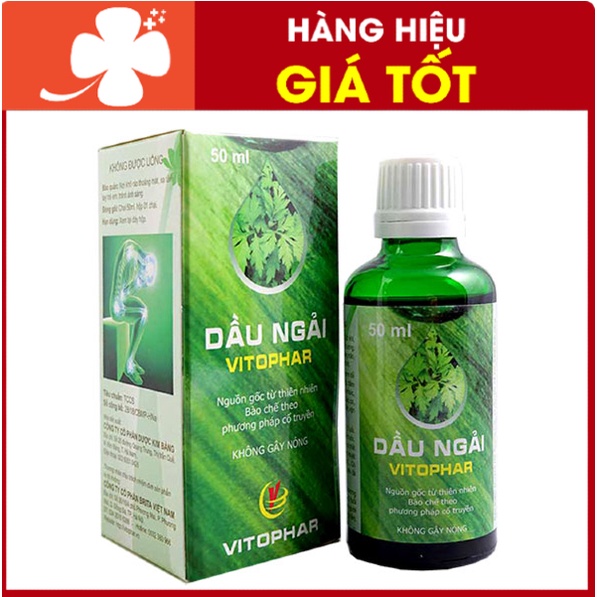Tinh Dầu Ngải Cứu 50ml - Hỗ trợ đau nhức xương khớp, thoái hóa, thoát vị