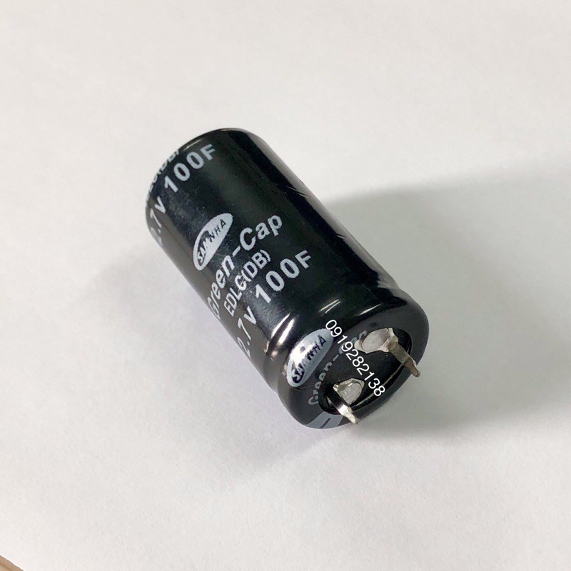 Siêu tụ điện 2.7V 100F - Super Capacitor 2.7V 100F