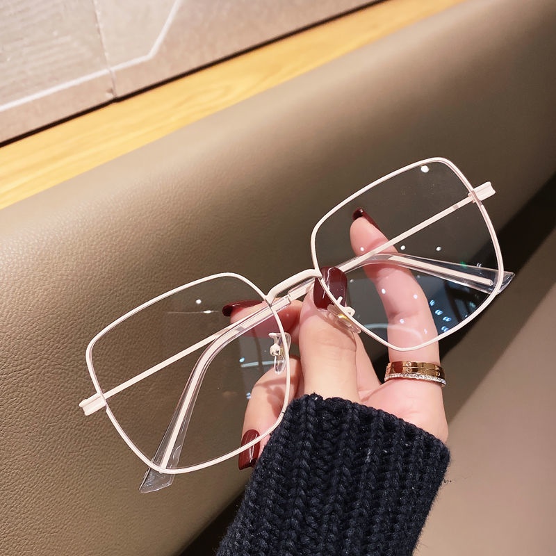 Kính cận -0.5 ~ 8.0 gọng vuông 1.56 độ phân giải cao chống tia xanh cá tính cho nam và nữ