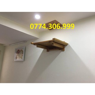 bàn thờ treo tường gỗ sồi nga 61cm