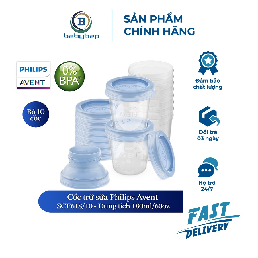 Cốc Trữ Sữa Bằng Nhựa Philips Avent