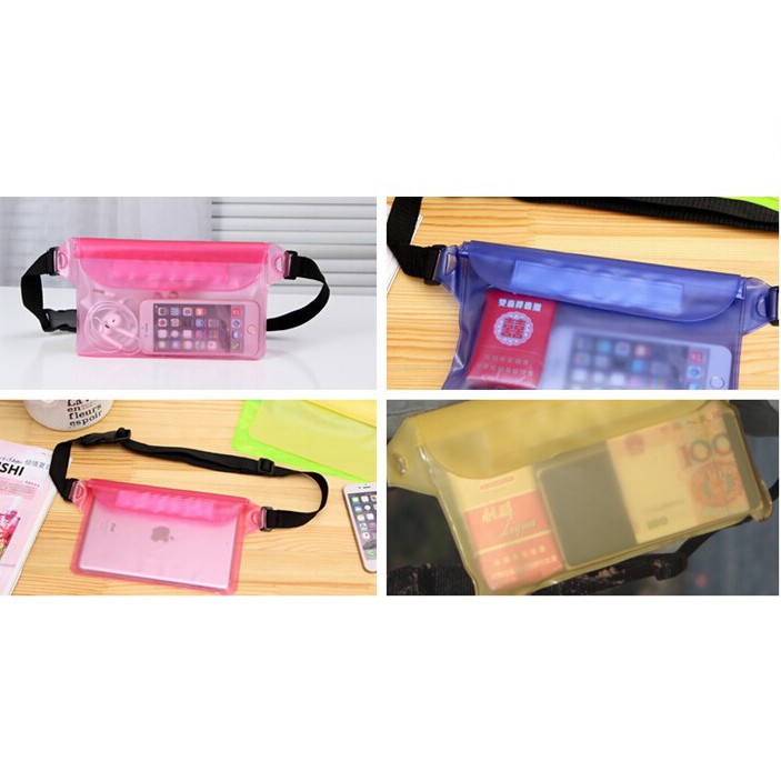 Túi chống nước điện thoại đeo hông đi biển, đi bơi