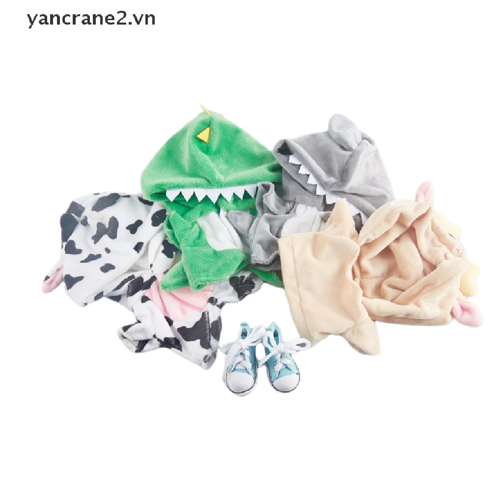 Bộ Đồ Ngủ Liền Thân Hình Khủng Long 20cm Dành Cho Búp Bê