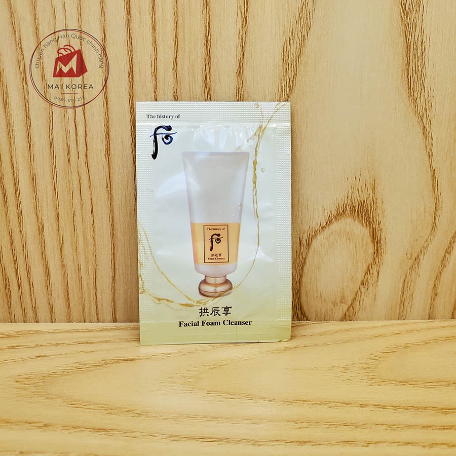 Sữa rửa mặt Whoo vàng Facial Foam Cleanser Hàn Quốc