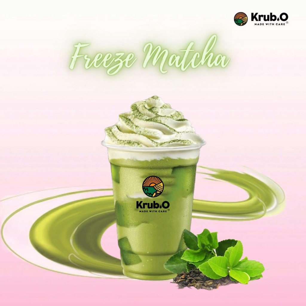 Bột matcha bột trà xanh Krub.O thơm đậm vị pha trà sữa topping dẻo dai sản xuất dây chuyền chất lượng cao túi 1kg