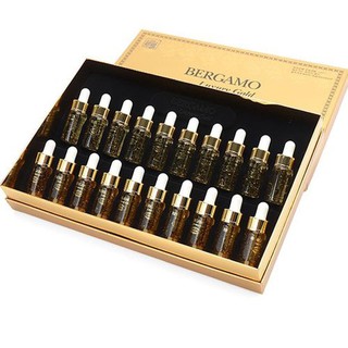 Chính hãng- Bộ tinh chất dưỡng chống nhăn và làm sáng da Bergamo Luxury Gold Collagen Serum & Caviar 13ml x 4, 13ml x 20