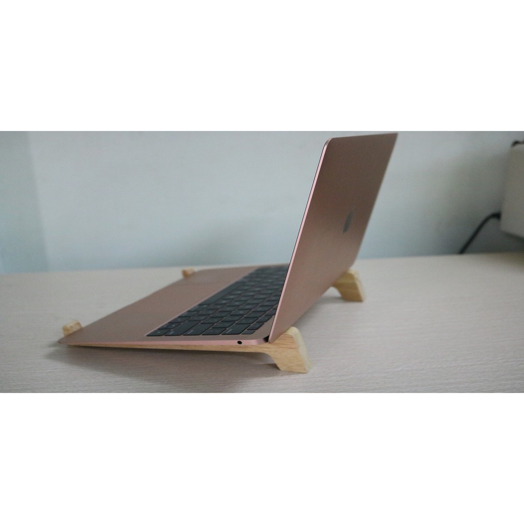 ❤️ Kệ laptop, Giá đỡ Macbook ❤️ làm bằng gỗ thông tự nhiên bền đẹp, mang đi thoải mái