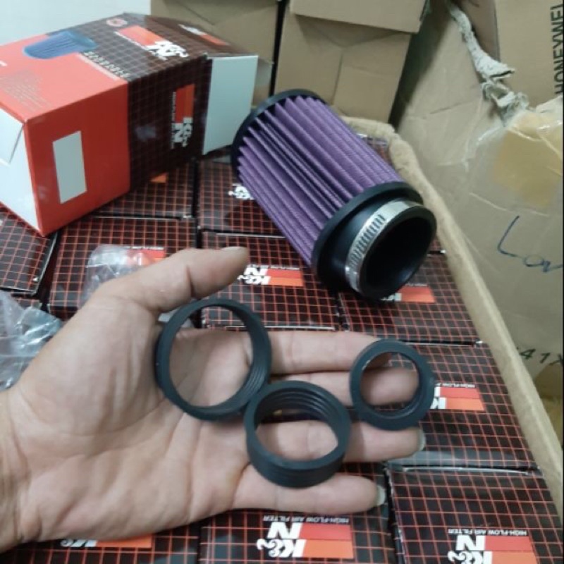 Lọc trụ K&amp;N 1:1 kèm 3 co cao su