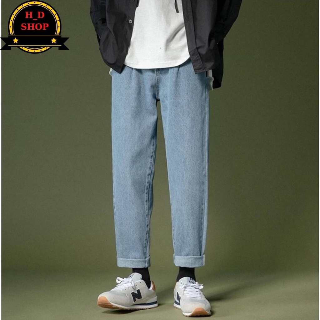 [Mã SRBACK010912 hoàn 20K xu đơn 50K] Quần Jean baggy nam , jeans unisex - dáng suông rộng -Top xu hướng 2021 | WebRaoVat - webraovat.net.vn