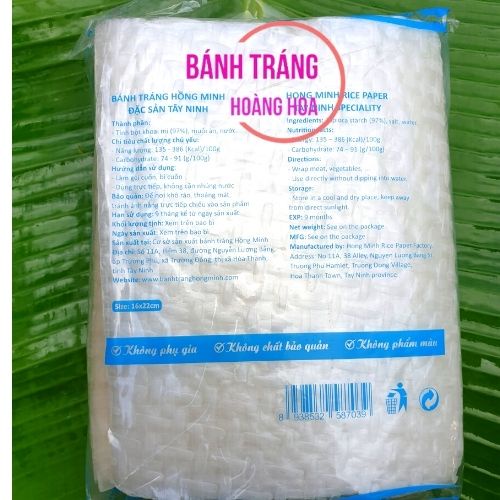 Bánh tráng trắng mỏng loại vuông - cuốn thịt - BÁNH TRÁNG HOÀNG HOA