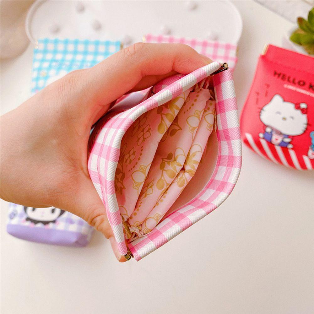 ELEGANT Túi Đựng Mỹ Phẩm Bằng Da Pu Hình Thỏi Cinnamoroll Đáng Yêu Tiện Lợi Dễ Sử Dụng