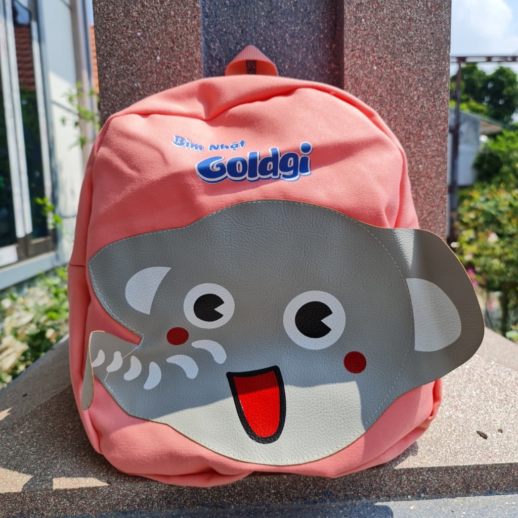 Balo cho bé mẫu giáo hình voi quà tặng bỉm Goldgi rất dễ thương và bắt mắt cho bé