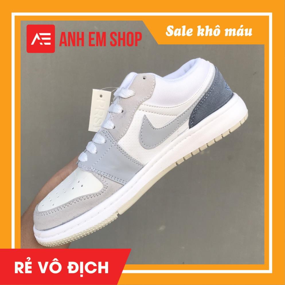 Giày thể thao Jodan❤️ Freeship ❤️ JD 1 xám xanh thấp cổ sale