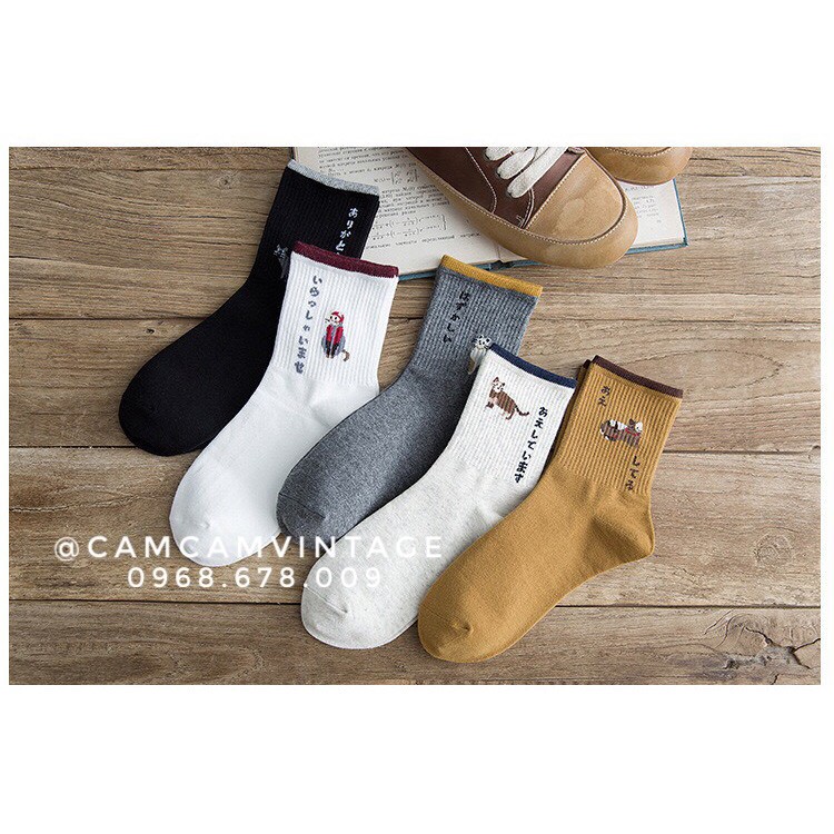 TẤT CAO CỔ NAM VỚ CAO CỔ NỮ ULZZANG XUẤT NHẬT TẤT VINTAGE