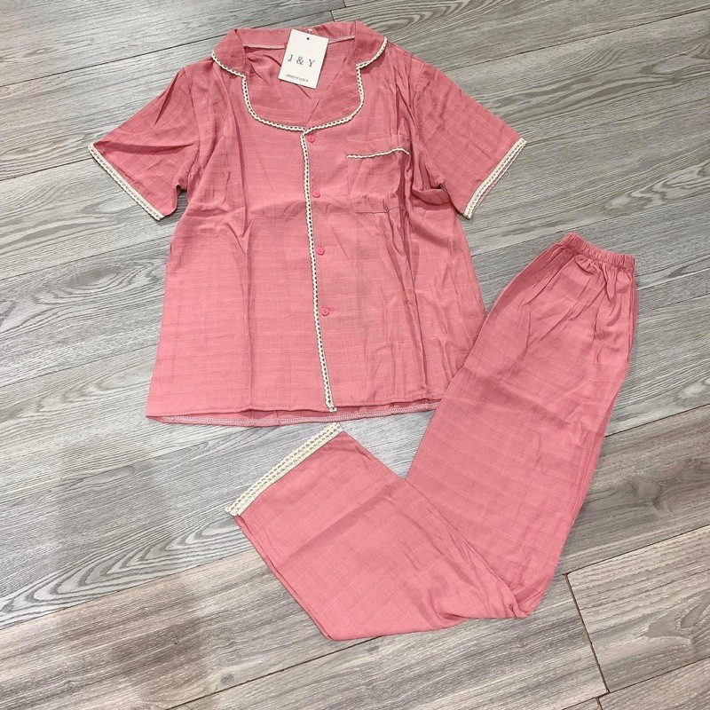 BỘ PIJAMA CHẤT ĐŨI HÀN MẪU TRƠN
