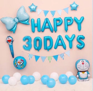 Sét bóng bay đầy tháng 30 day