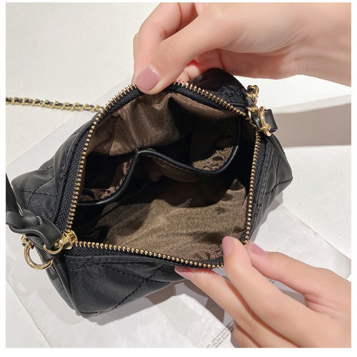 Túi xách nữ đeo chéo hình trống vải dù chống thấm nước DC05 túi đeo chéo Chip Xinh Bag