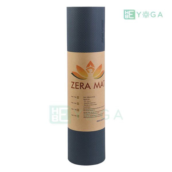 Thảm yoga TPE Zera Mat 1 lớp 8mm màu Tím + Kèm túi