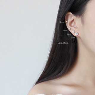 Khuyên tai - khuyên vành tai tròn nụ đá size 4mm (có ảnh thật)