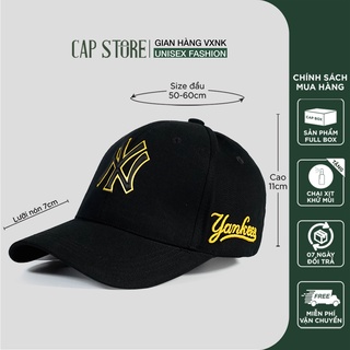 Nón lưỡi trai MLB - Mũ NY nam nữ thời trang logo thời trang nam cao cấp full box phong cách ulzzang Capstore.vn [NY-04]