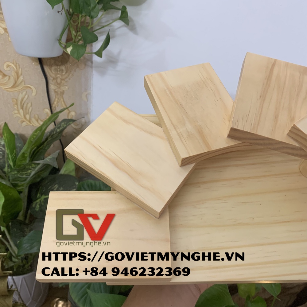 Khay gỗ trang trí món ăn sushi khay gỗ sashimi trang trí món Nhật - 5 tầng - Hàng chuẩn Nhật