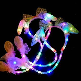 BỜM TAI THỎ PHÁT SÁNG CHO BÉ