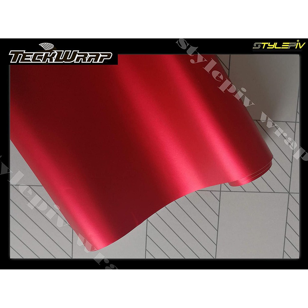 Decal đỏ lỳ TECKWRAP VCH401-S Crimson red chuyên dụng dán đổi màu xe máy oto dan điển.