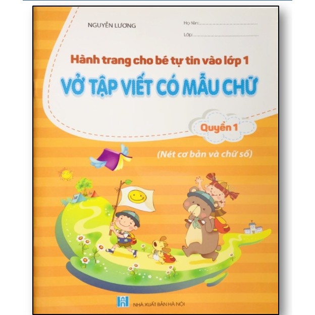 Sách - Combo Vở Tập Viết Có Mẫu Chữ Quyển 1,2 - Hành trang cho bé tự tin vào lớp 1 (2 cuốn)