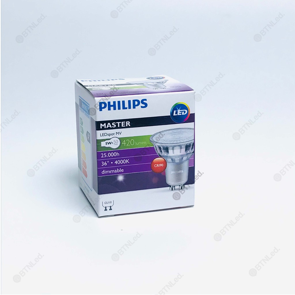 Bóng đèn PHILIPS Master LEDspot GU10 36D Dim - [HÀNG CHÍNH HÃNG] - Mang đến không gian ánh sáng đẳng cấp