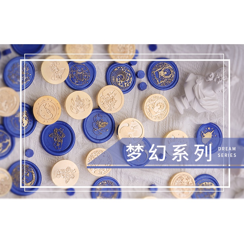 Con Dấu Sáp Niêm Phong Bì Thư/ Sổ Tay/ Thiệp Cỡ Nhỏ Màu Trong Suốt Dùng Trang Trí DIY