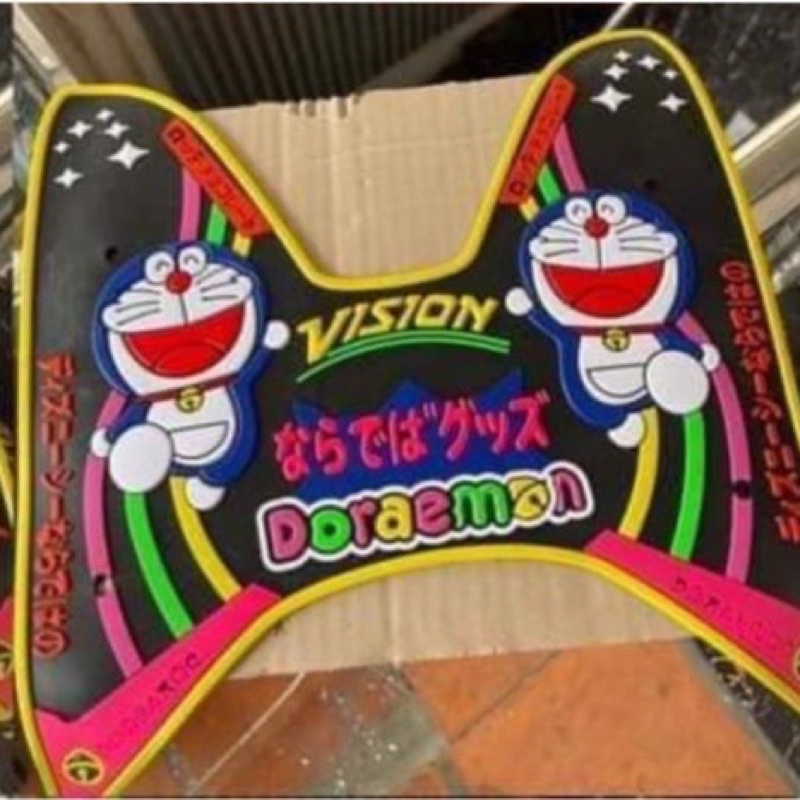Thảm hoạt hình DORAEMON  , lót sàn chân xe vision  2011 đến đời 2019